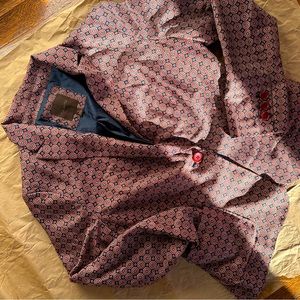 Vintage Patterned Silky Blazers